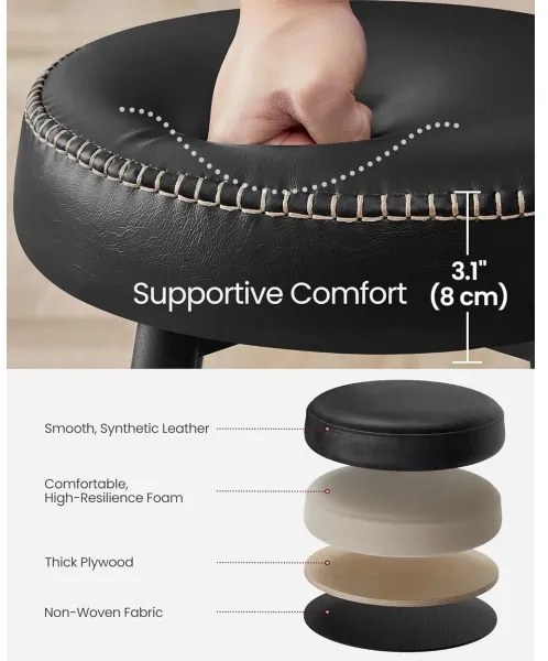 Barová stolička LIOR čierna