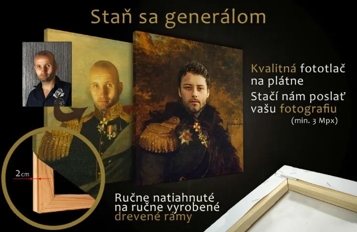 Staň sa GENERÁLOM - Obraz pre mužov FOTO-GEN