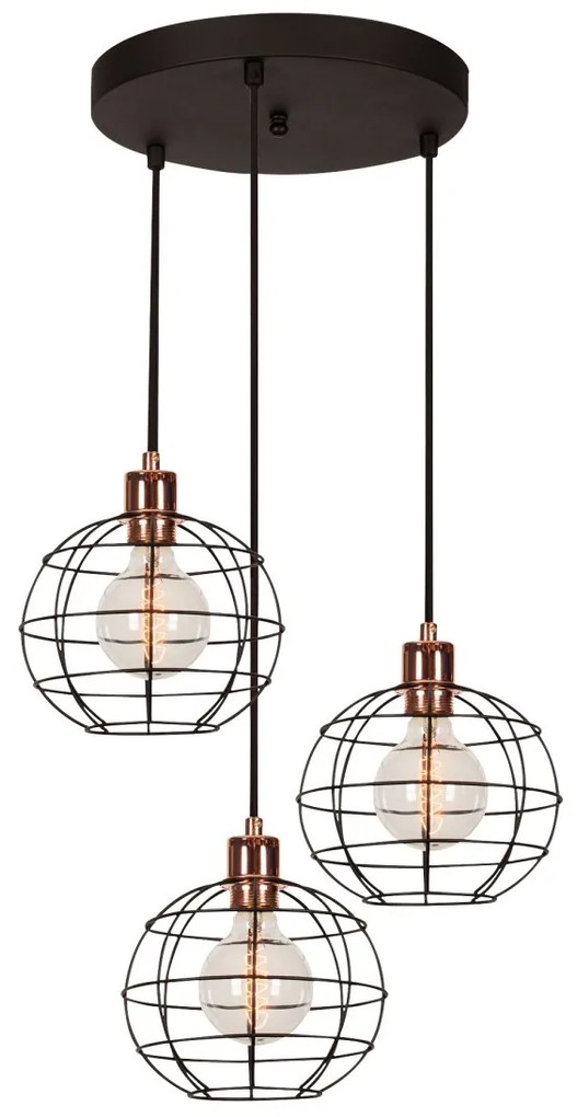 Závesné svietidlo Tellini čierne