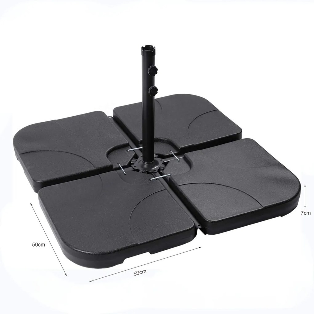 Podstavec pod slnečník UB50 čierny