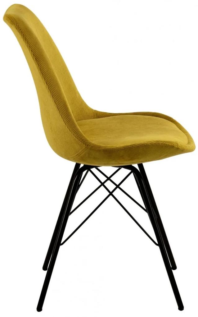Jedálenská stolička Eris žltá