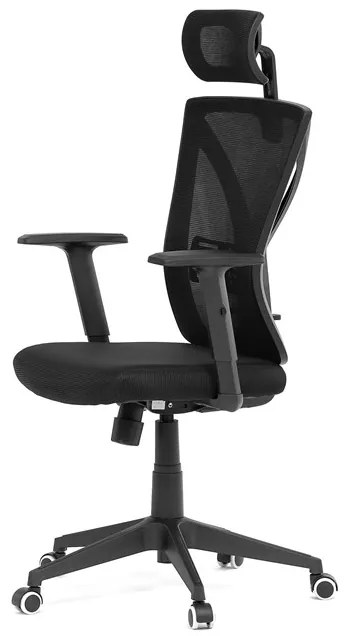 Autronic BONTEC Kancelárska stolička, hojdací mechanizmus, čierna sieťovina, KA-Q851 BK Farba: Čierna