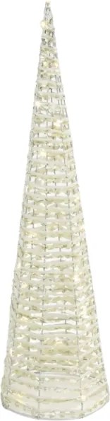 Vianočný svietiaci LED stromček NORELIA 60 cm, biely