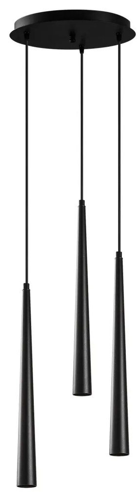 Závesné LED svietidlo Ugur III čierne