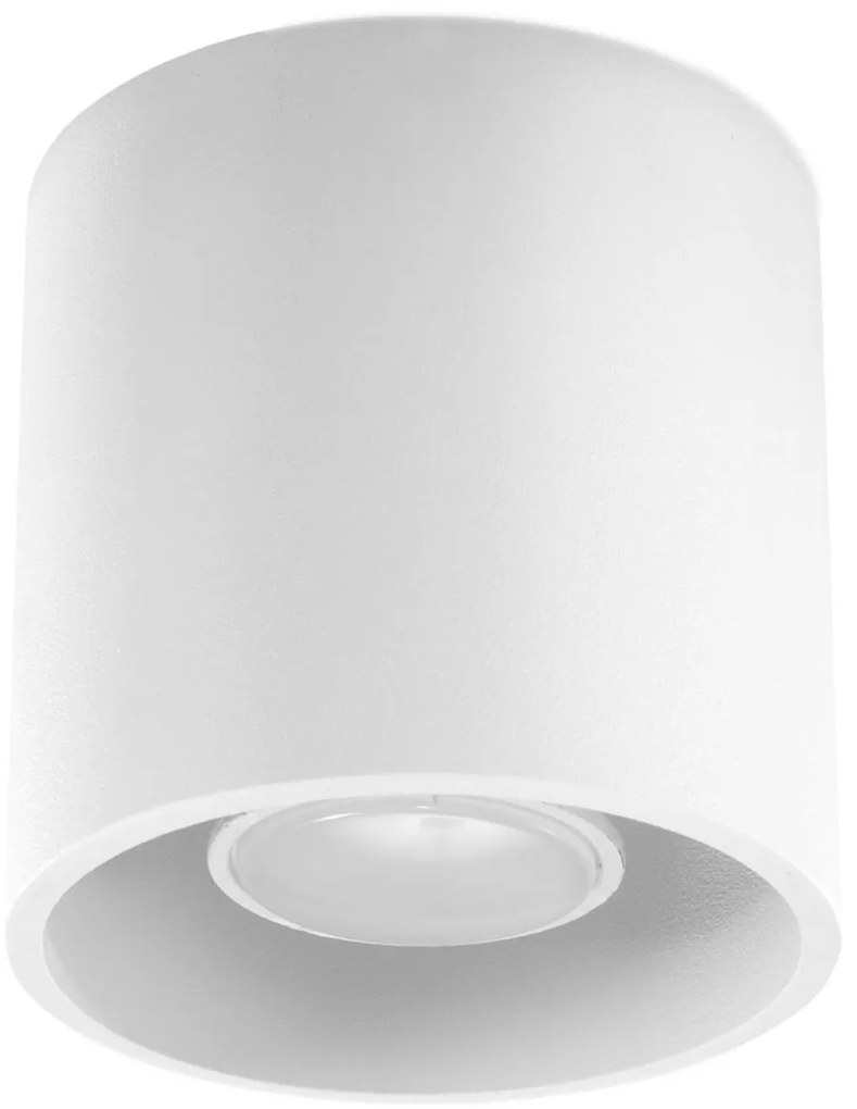 Stropné svietidlo Orbis, 1x biele kovové tienidlo