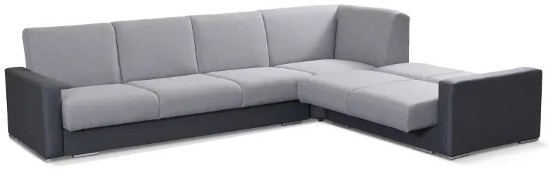 Rozkladacia rohová sedacia súprava Nero, sivá (monolith 85)