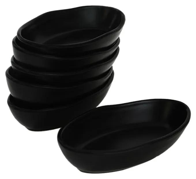 Čierne keramické misky v súprave 6 ks – Hermia