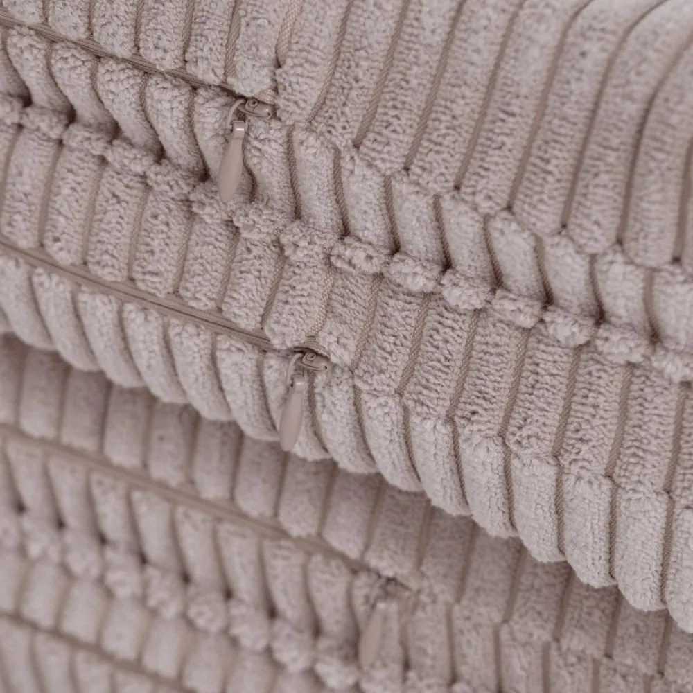 Kvetinová podložka 115x115x5cm, béžová, prémiový menčester