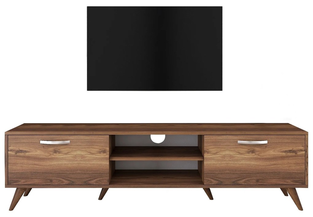 TV stolík/skrinka Macky (Orech). Akcia -18%. Vlastná spoľahlivá doprava až k Vám domov. 1072057