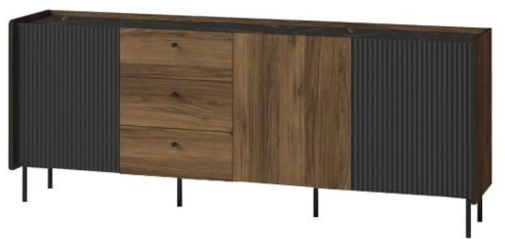 Komoda 200 cm so zásuvkami na nožičkách PRESTIGO P6