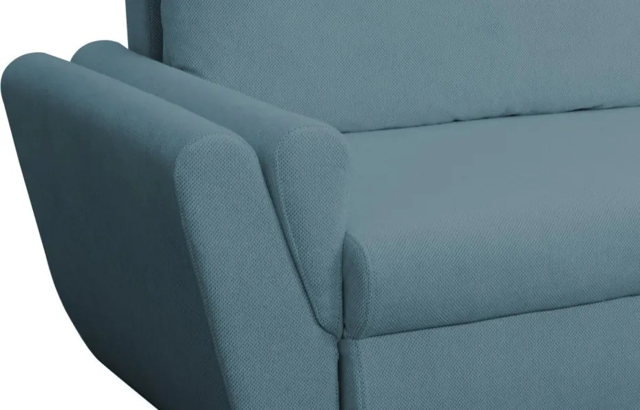 Rohová sedačka Helvetius, modrá látka