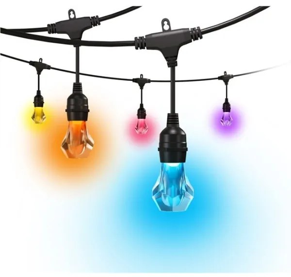 Nanoleaf NF084E00-20SLO- LED RGBWIC Rozšir. reťaz GIRLANDA 20xLED 15m Wi-Fi IP65