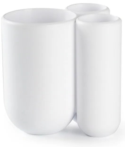 Kelímek na kartáček Umbra TOUCH bílý