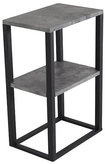 Rise nočný stolík čierna/sivá 45x30