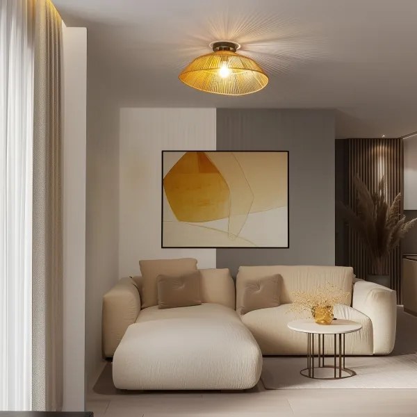 Brilagi - LED Prisadený luster CERIA BOHO 1xE27/40W/230V pr. 50 cm hnedá