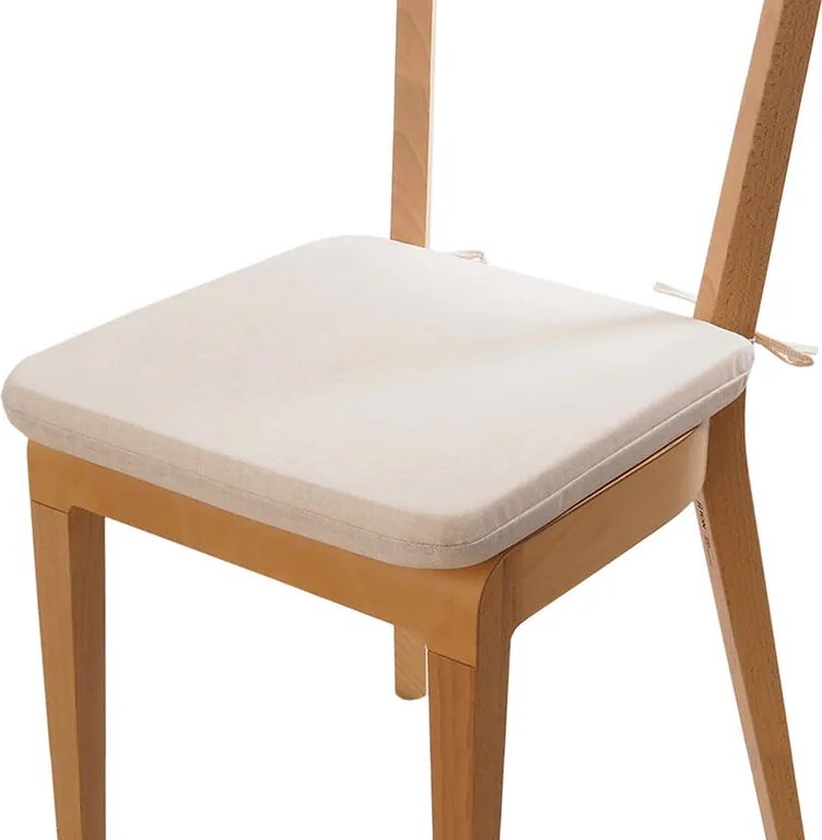 Podsedák s prateľnou obliečkou BESSY béžová sada 4 kusov