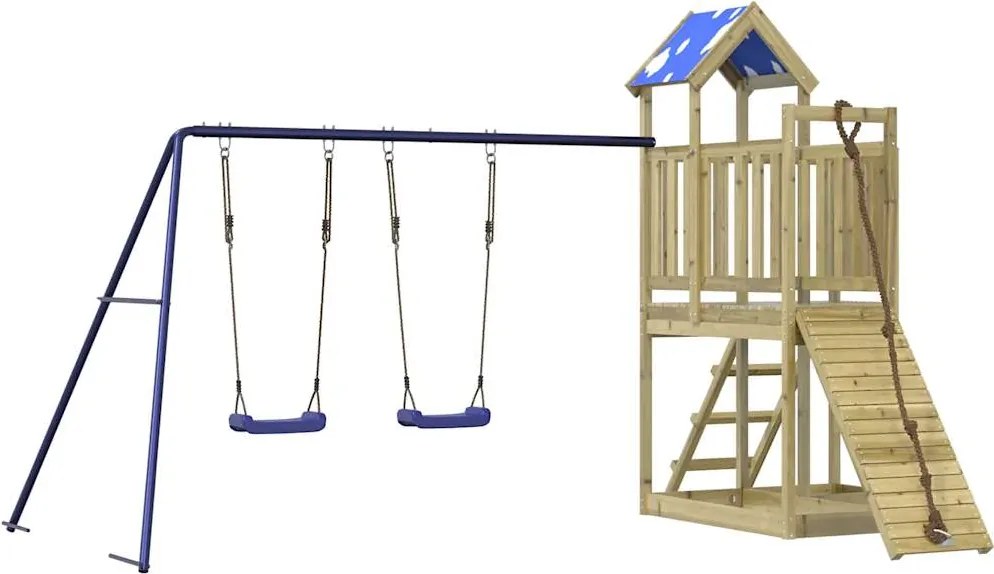 vidaXL Vonkajšia súprava na hranie impregnovaná borovica