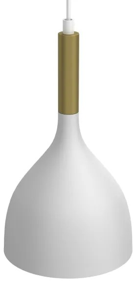 Luster na lanku NOAK 2xE27/15W/230V biela/zlatá