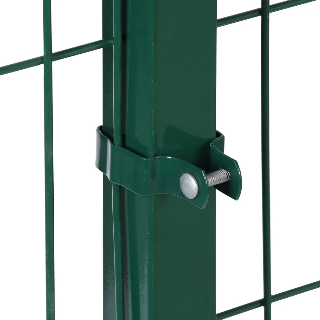 Stĺpik pre 3D panely, výška 2.3 m, profil 5 x 5 cm, vr. 4 úchytovy