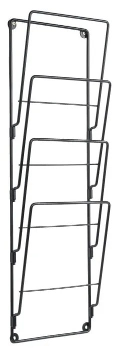 Čierny stojan na časopisy PT LIVING