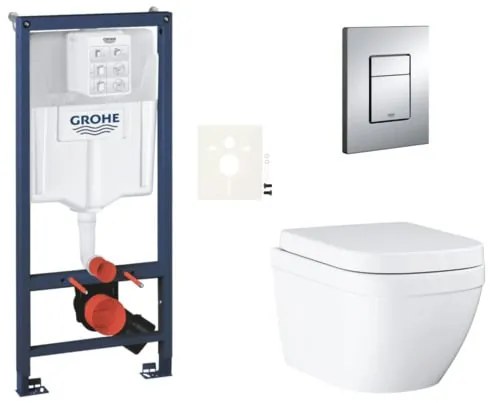 Závesný wc set do ľahkých stien / predstenová montáž GROHE Euro Ceramic SIKOGRSEUE