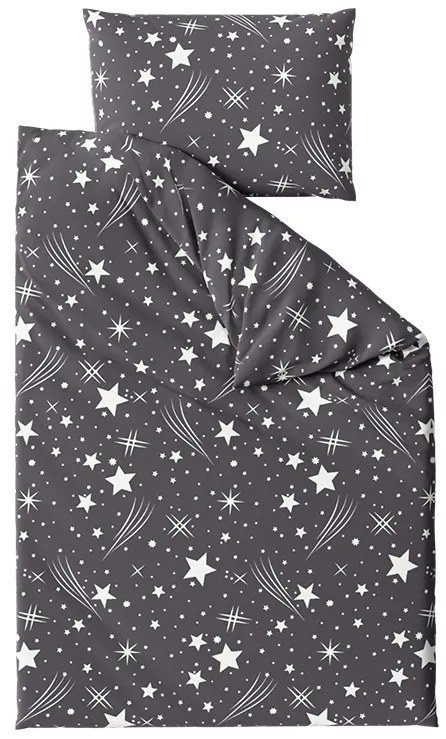 Obliečky z mikrovlákna NOČNÁ OBLOHA sivé Rozmer obliečky: 70 x 90 cm | 140 x 200 cm
