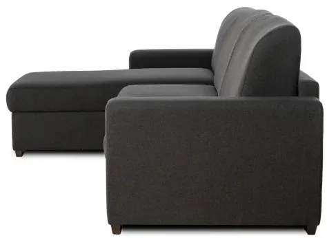 Rohová sedacia súprava na každodenné spanie ONE s rozkladom, Ľavá, 140, tm. šedá (jazz 22 graphite)