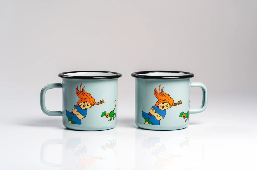 Hrnček Muurla Pippi Dlhá pančucha Pippi má narodeniny 370 ml