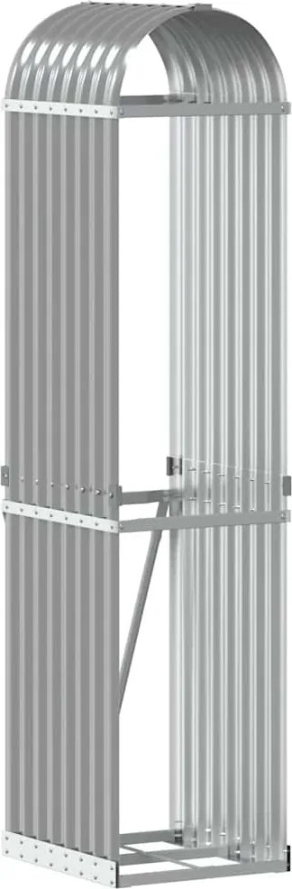 vidaXL Držiak na polená bledosivý 40x45x170 cm pozinkovaná oceľ