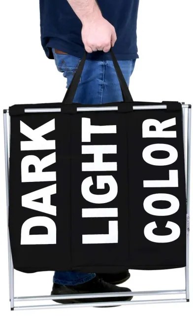 Kôš na bielizeň TRIKO 130 l čierny