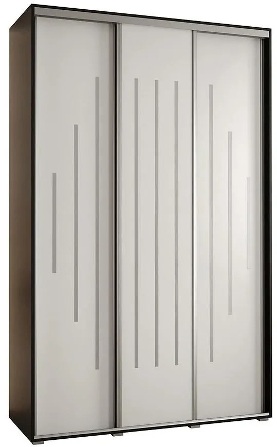 Skriňa 45 Canaris 12 160 čierna/biela/silver