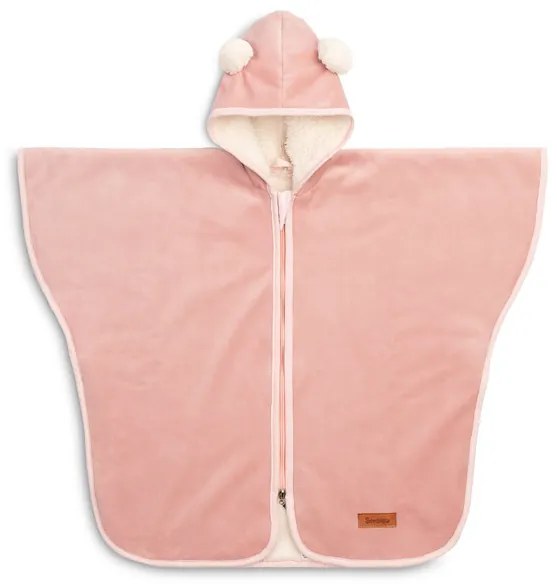 SENSILLO Pončo do autosedačky PINK PLUSH