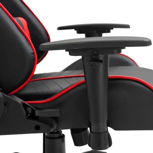 vidaXL Herná stolička, červená, umelá koža-