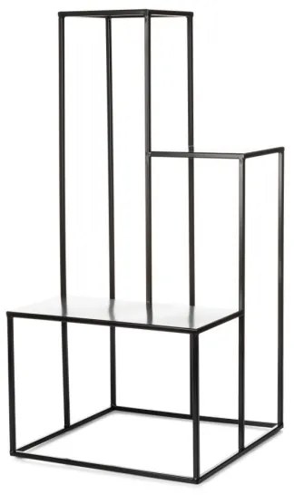 Stojan na kvety KASKADA 85x40 cm čierna
