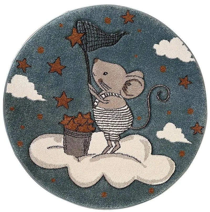 Koberec Vegas 1,2/1,2 07KYK modrá