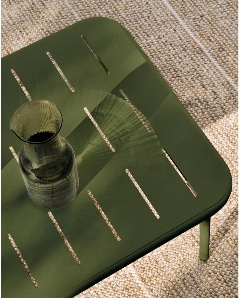 Oceľový Záhradný konferenčný stolík 50x90 cm Zivia – Kave Home