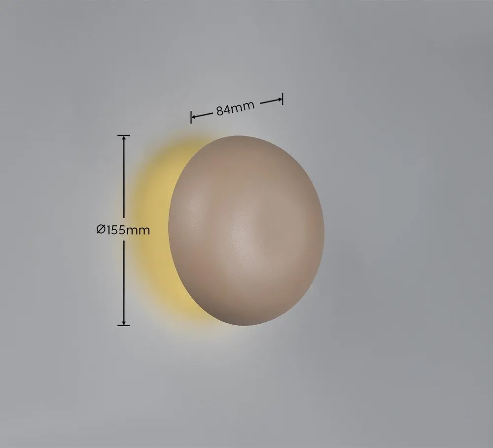 Béžové LED nástenné svietidlo na USB Davey – Reality