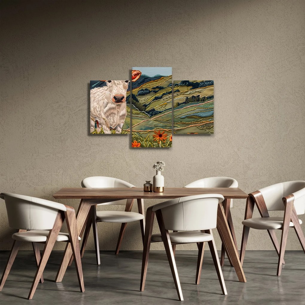 Obraz - Imitácia pleteného motívu (90x60 cm)