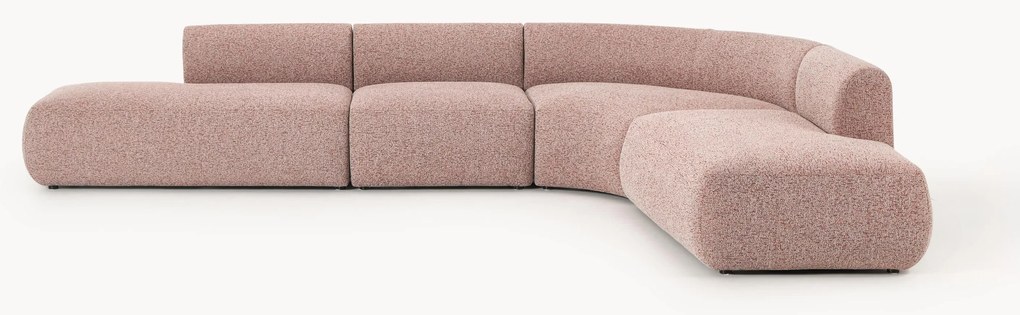 Modulárna buklé rohová pohovka Sofia (4-miestna)