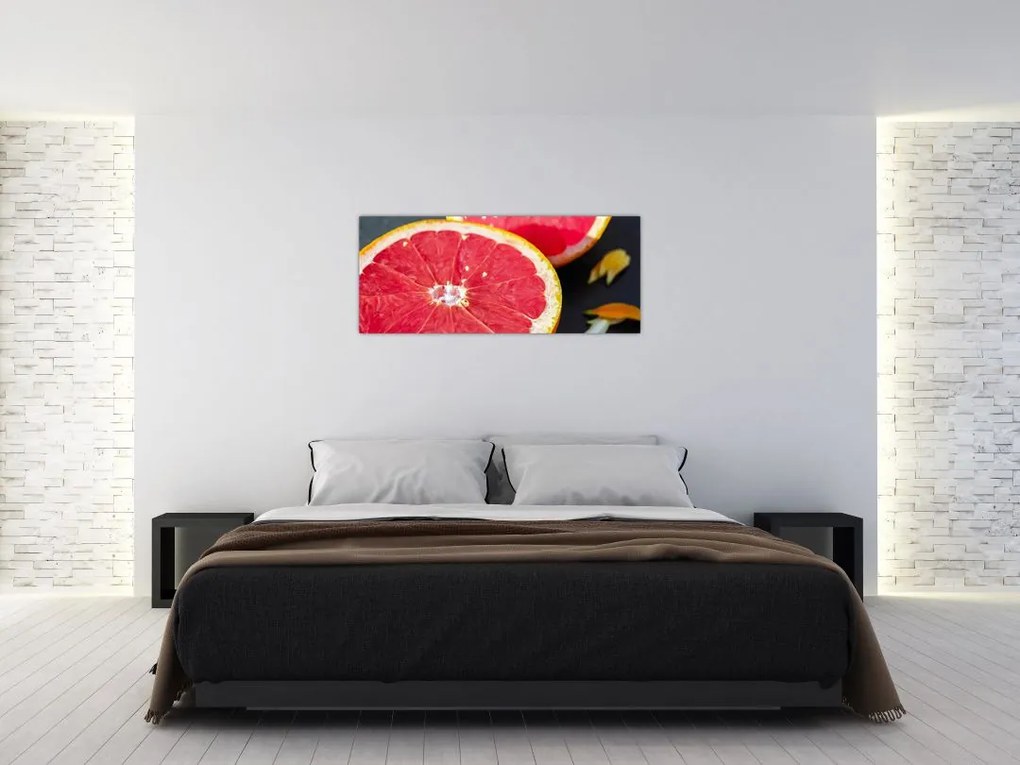 Obraz rozkrojených grapefruitov (120x50 cm)