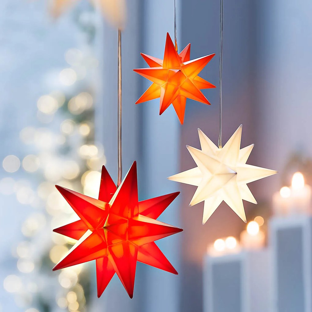 LED Hviezda Xmas, žltá