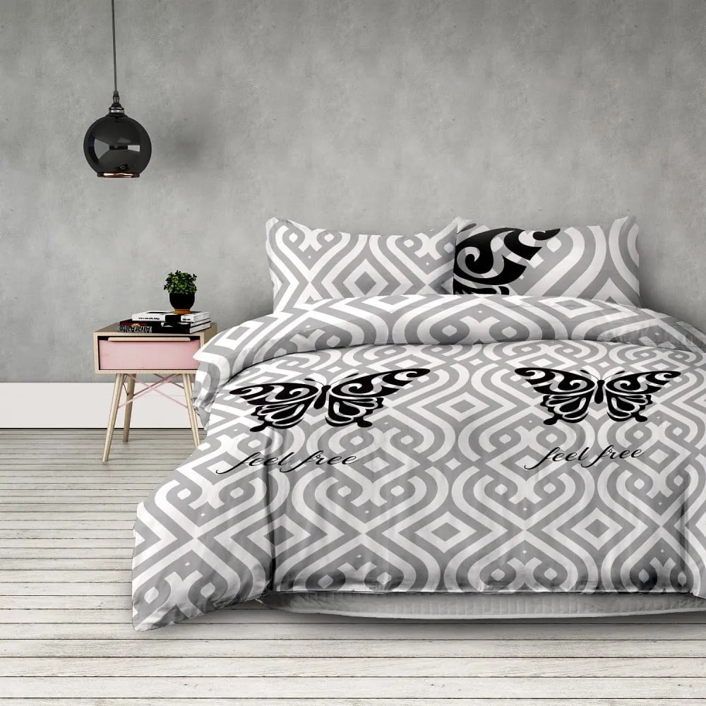 Obliečky na jednolôžko z mikrovlákna DecoKing Feel Free, 140 × 200 cm