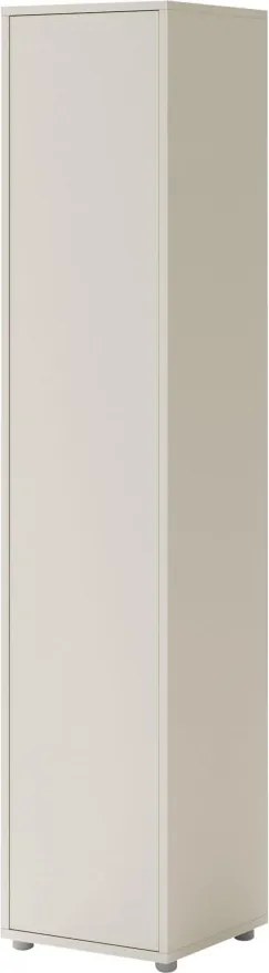 Policová skriňa 1D Bed-Concept BC-21, Farby: biela + biely lesk