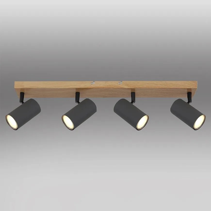 Stropné bodové svietidlo 57911-4G grafit LS4