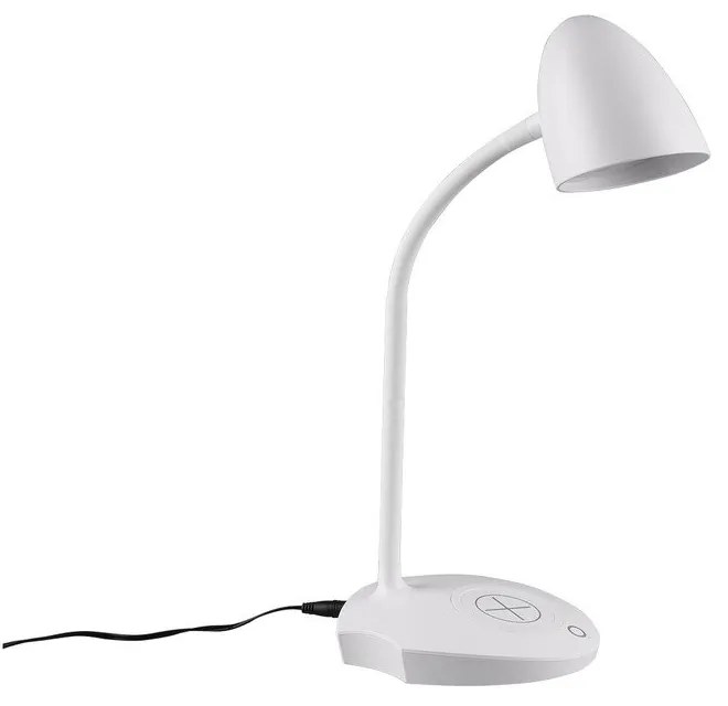 Biela LED stolová lampa (výška 38 cm) Load - Reality