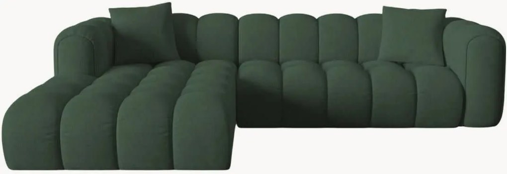 Modulárna ženilková rohová pohovka Clotilde (4-miestna)