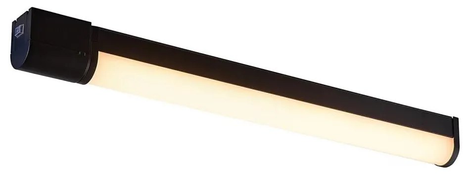 Nordlux - LED kúpeľňové osvetlenie zrkadla so zásuvkou LED/15W/230V IP44 68,4 cm čierne