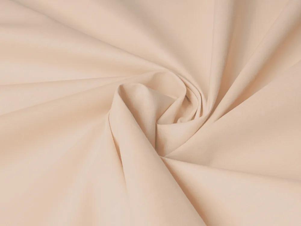 Biante Bavlnené jednofarebné posteľné obliečky Moni MO-047 Béžové Predĺžené 140x220 a 70x90 cm