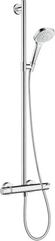 Sprchová batéria Hansgrohe Croma Select E so sprchovacím setom 150 mm biela/chróm 27248400