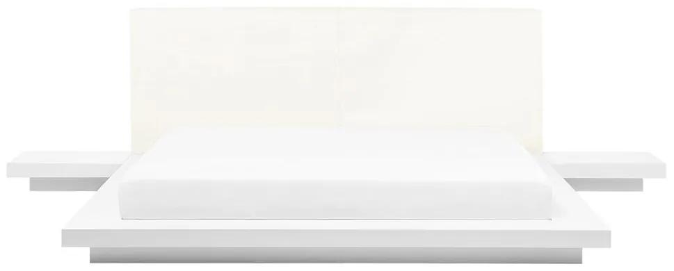 Vodná posteľ 160 x 200 cm biela ZEN Beliani